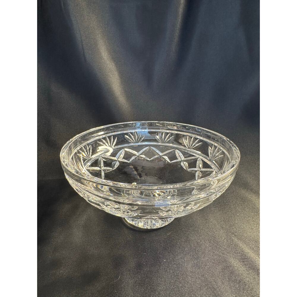 Waterford Cut Crystal Keane 6 Inch Footed Candy Bowl
